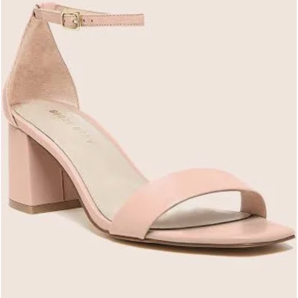 Birdy Grey Soft Pink Block Heels